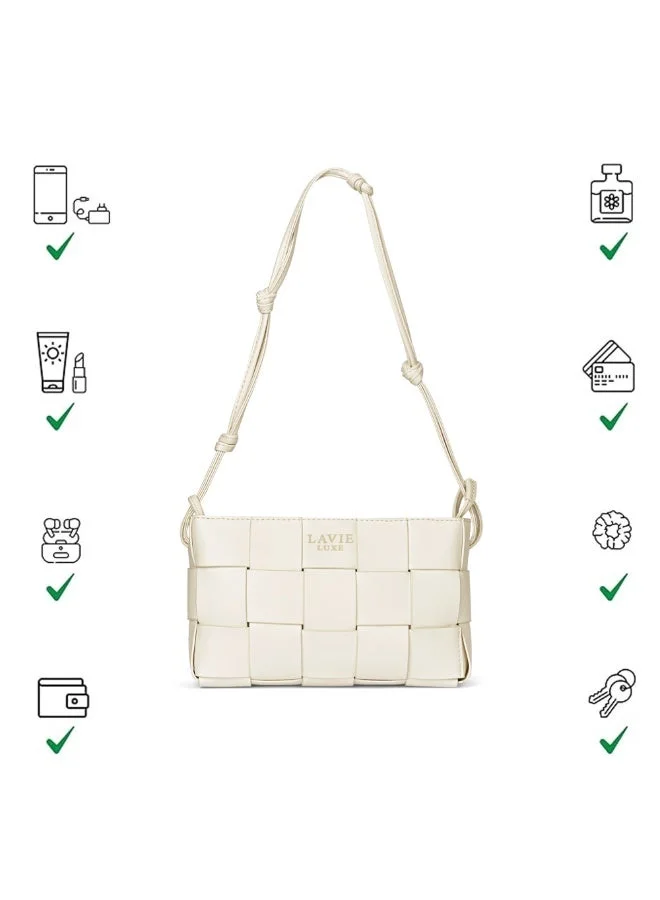 Lavie  Luxe Women's Bot Elle Hobo (Off White) for Women | Best Price UAE